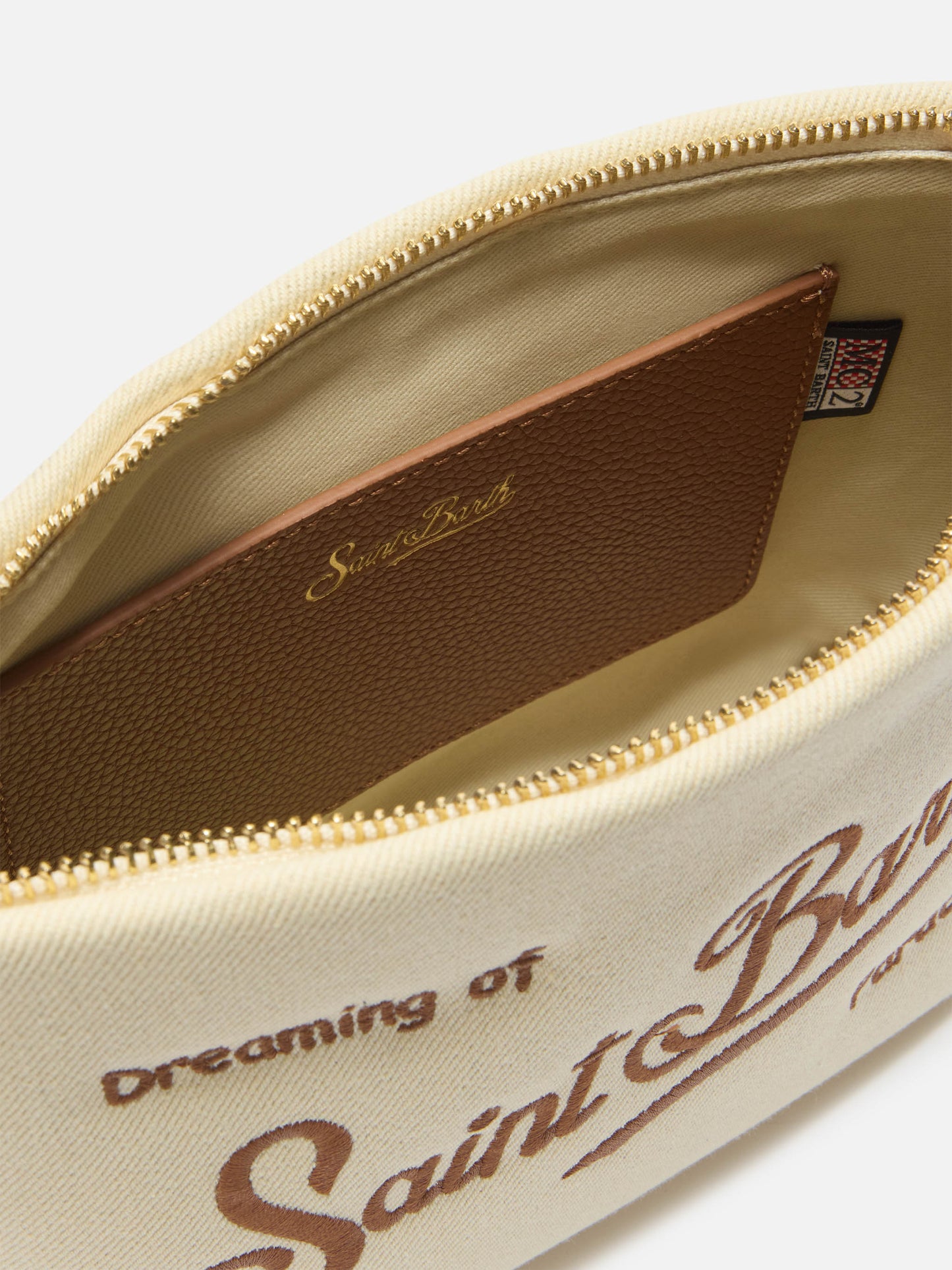 Aline bag in canvas with leather details
