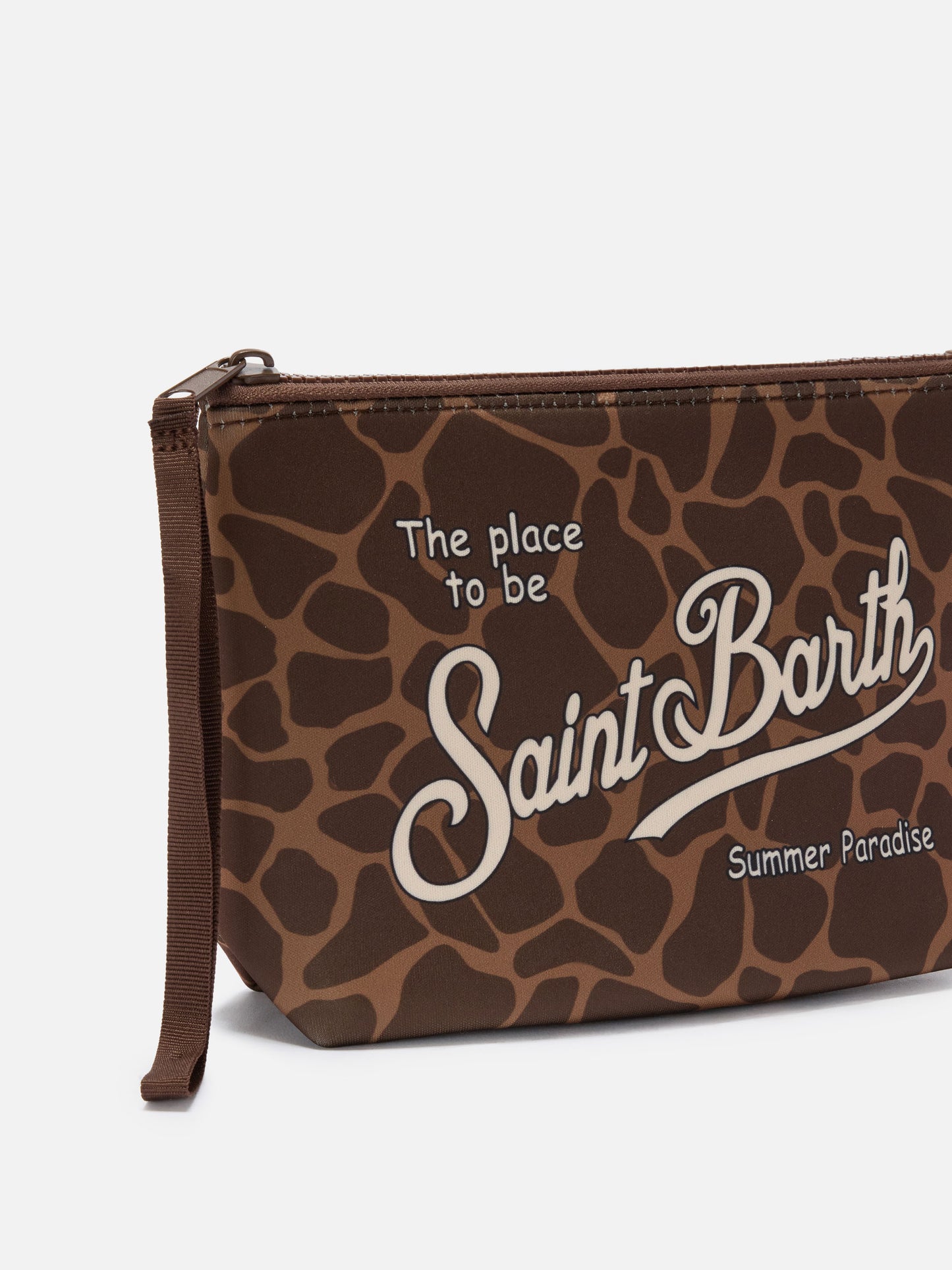 Pochette Aline in scuba con stampa animalier