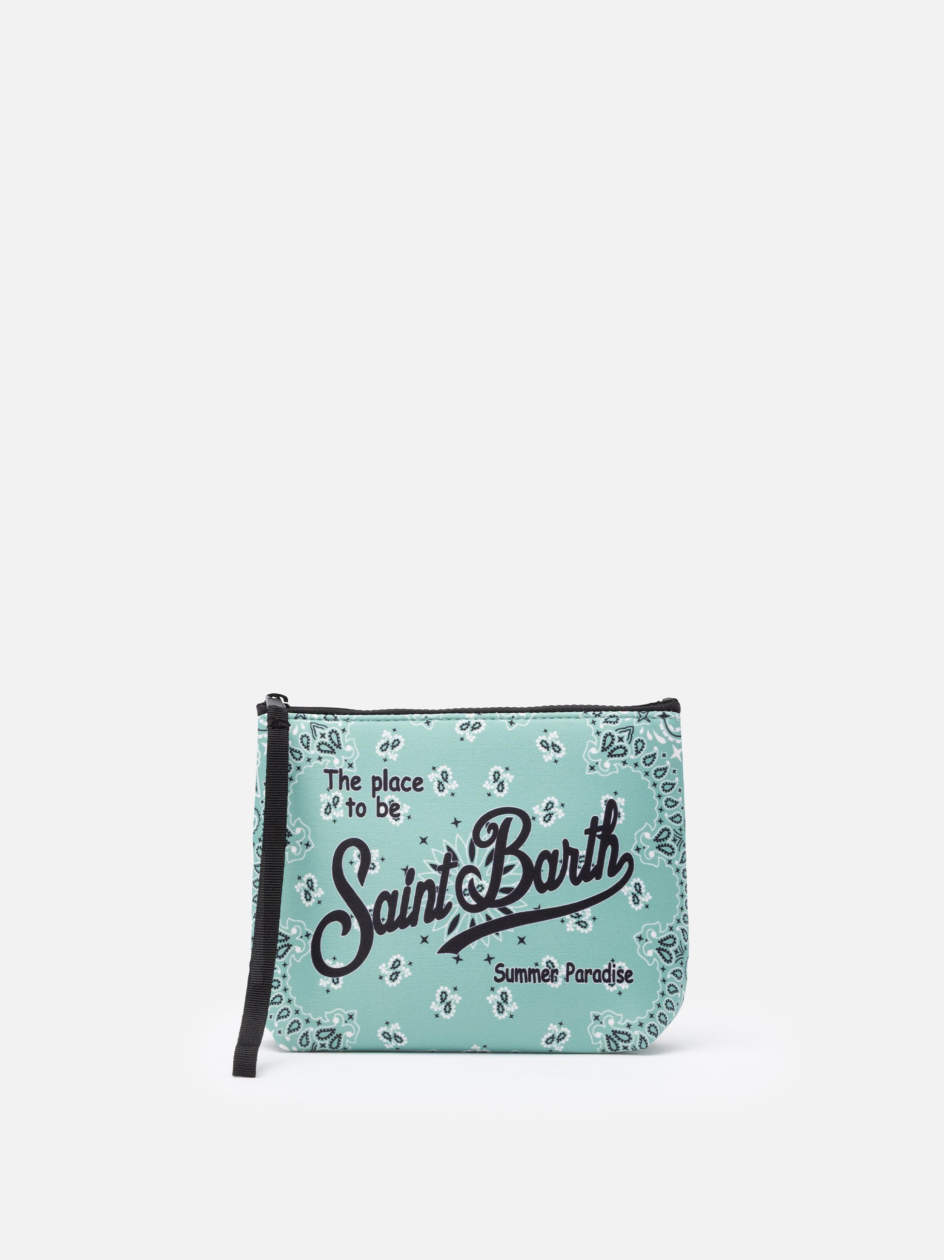 Aline scuba pochette with bandanna print - MC2 Saint Barth