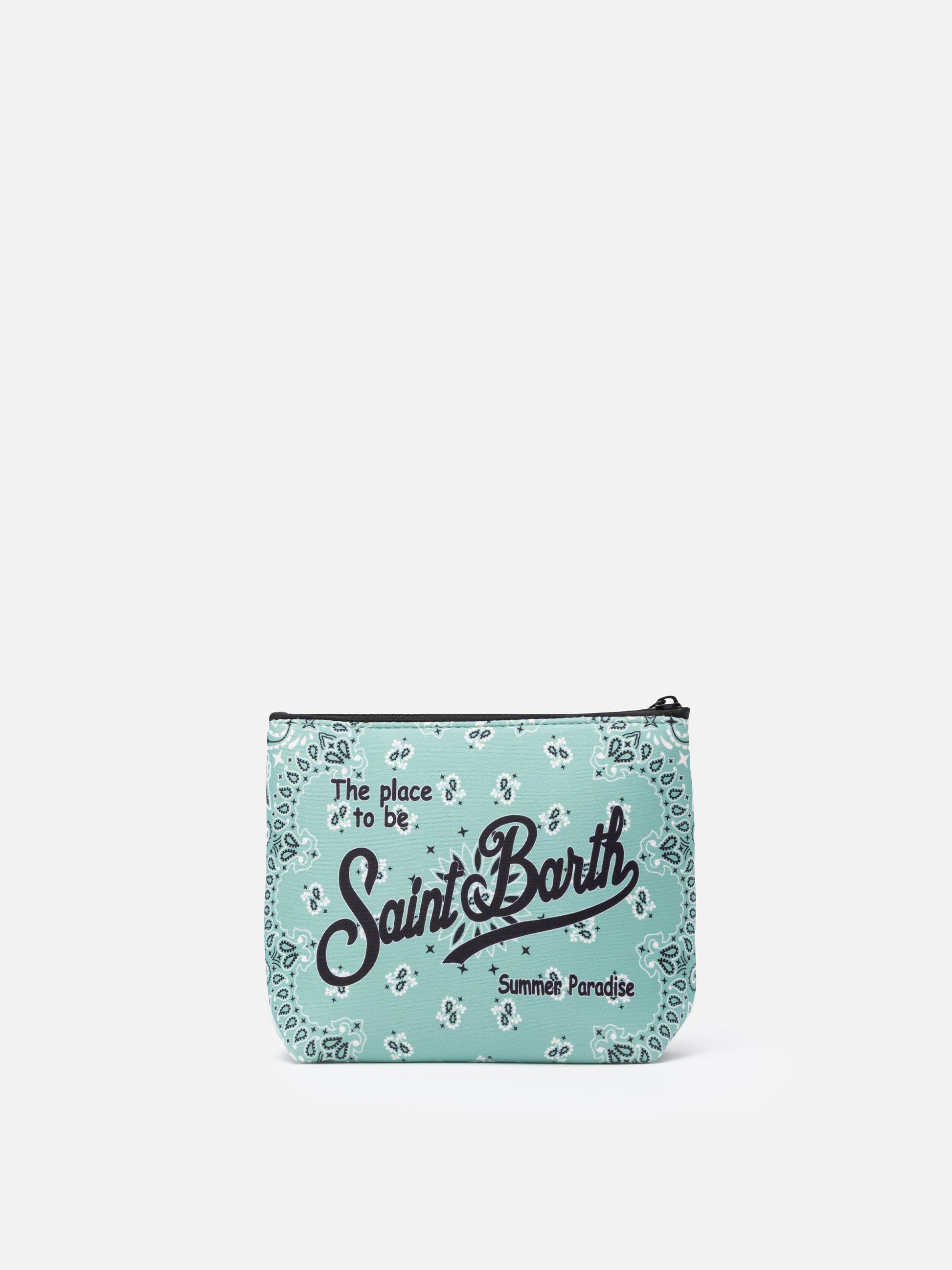 Aline scuba pochette with bandanna print - MC2 Saint Barth