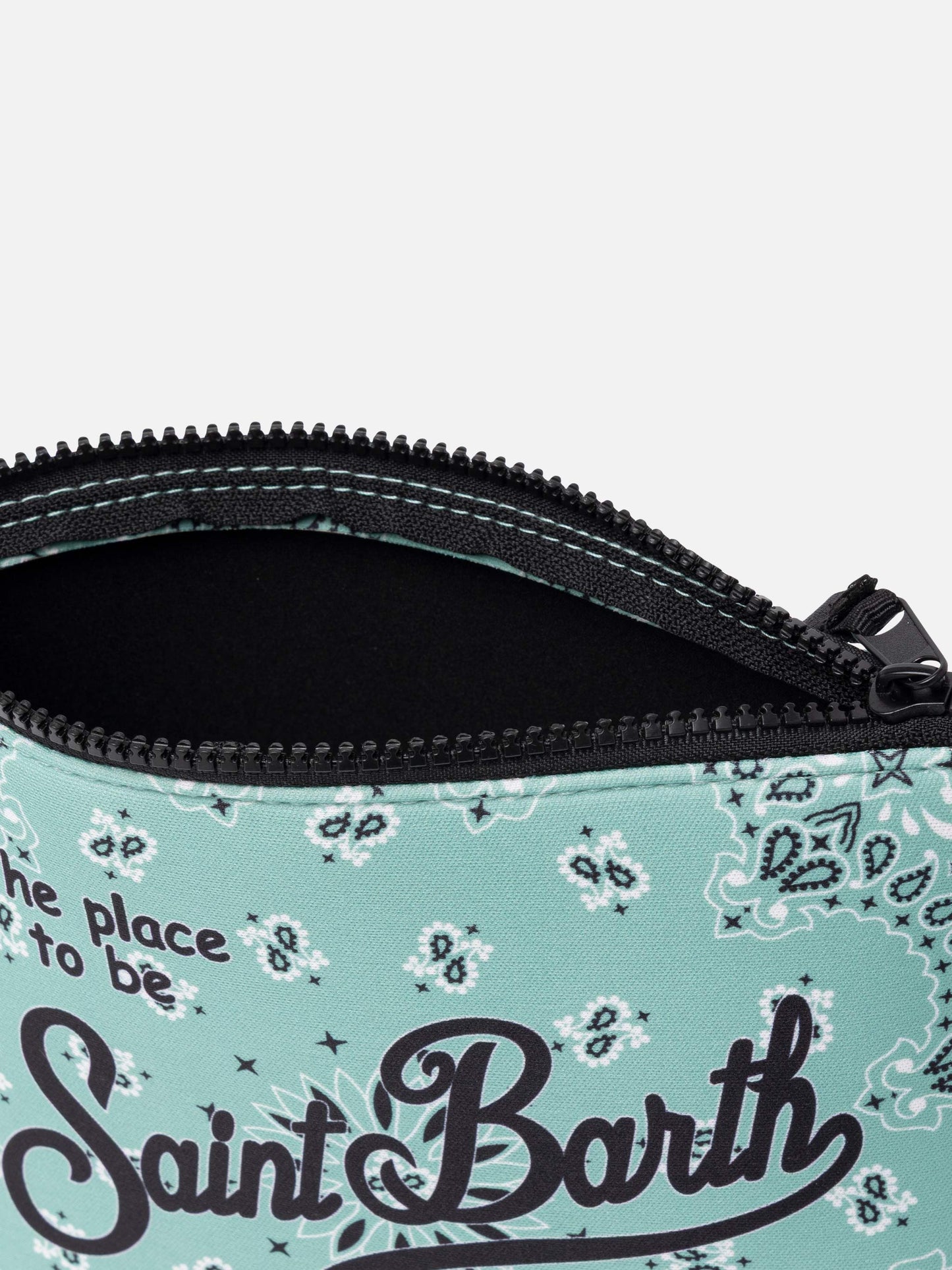 Aline scuba pochette with bandanna print - MC2 Saint Barth