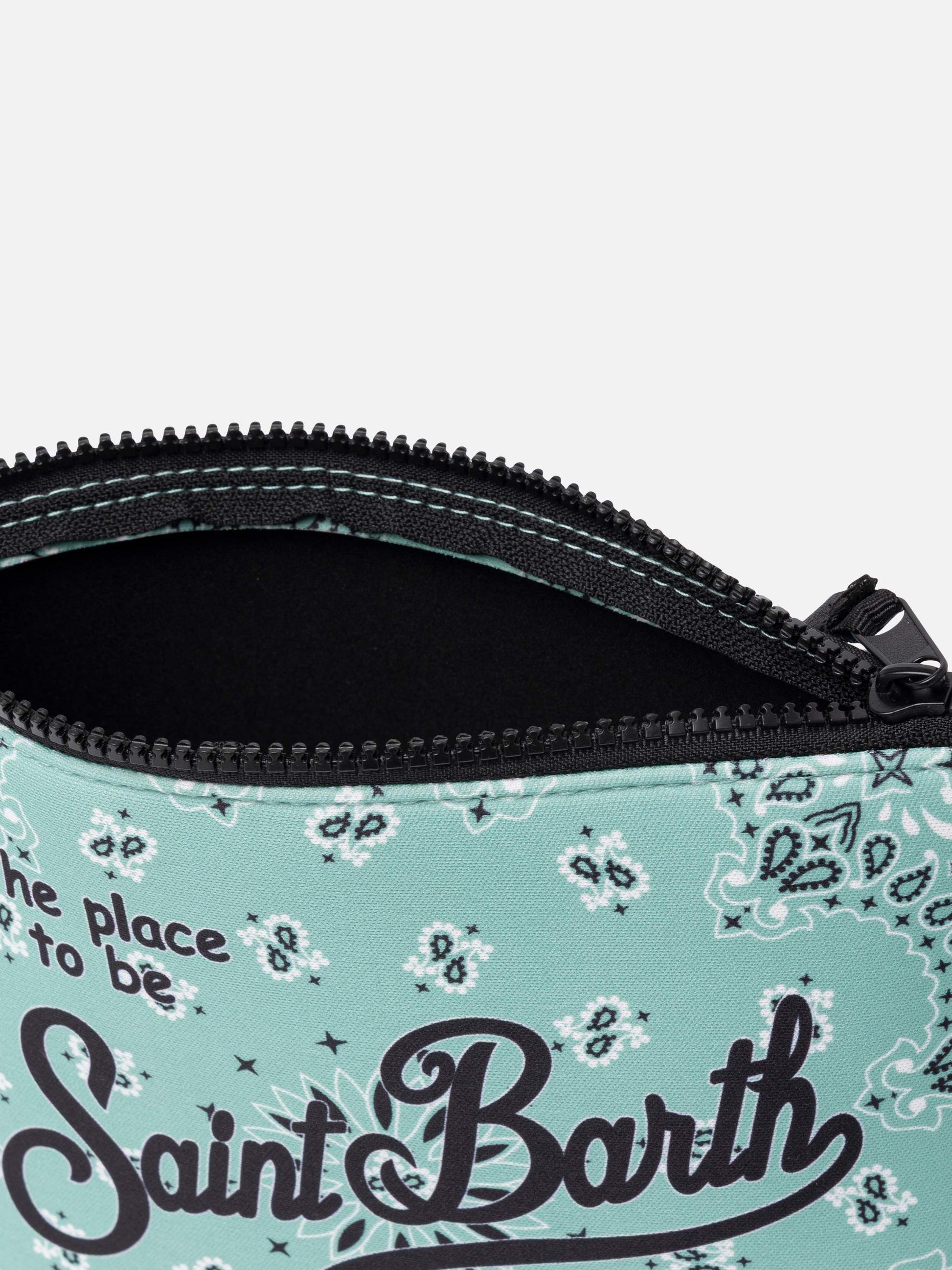 Aline scuba pochette with bandanna print - MC2 Saint Barth