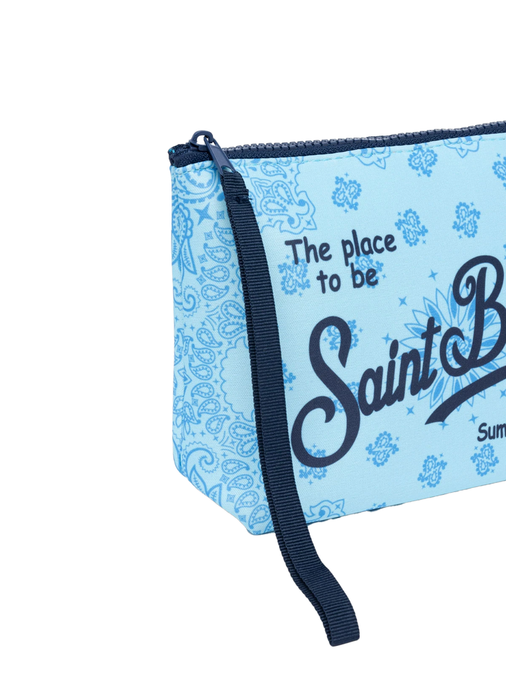 Aline scuba pochette with bandanna print - MC2 Saint Barth