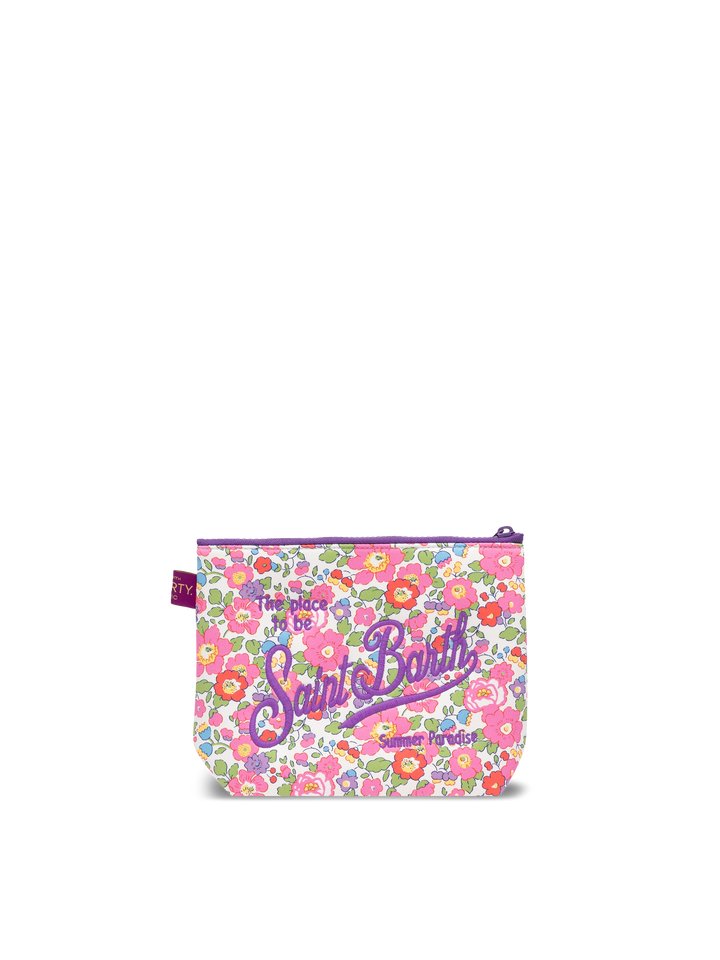 Aline scuba pochette with Betsy print | MADE WITH LIBERTY FABRIC - MC2 Saint Barth