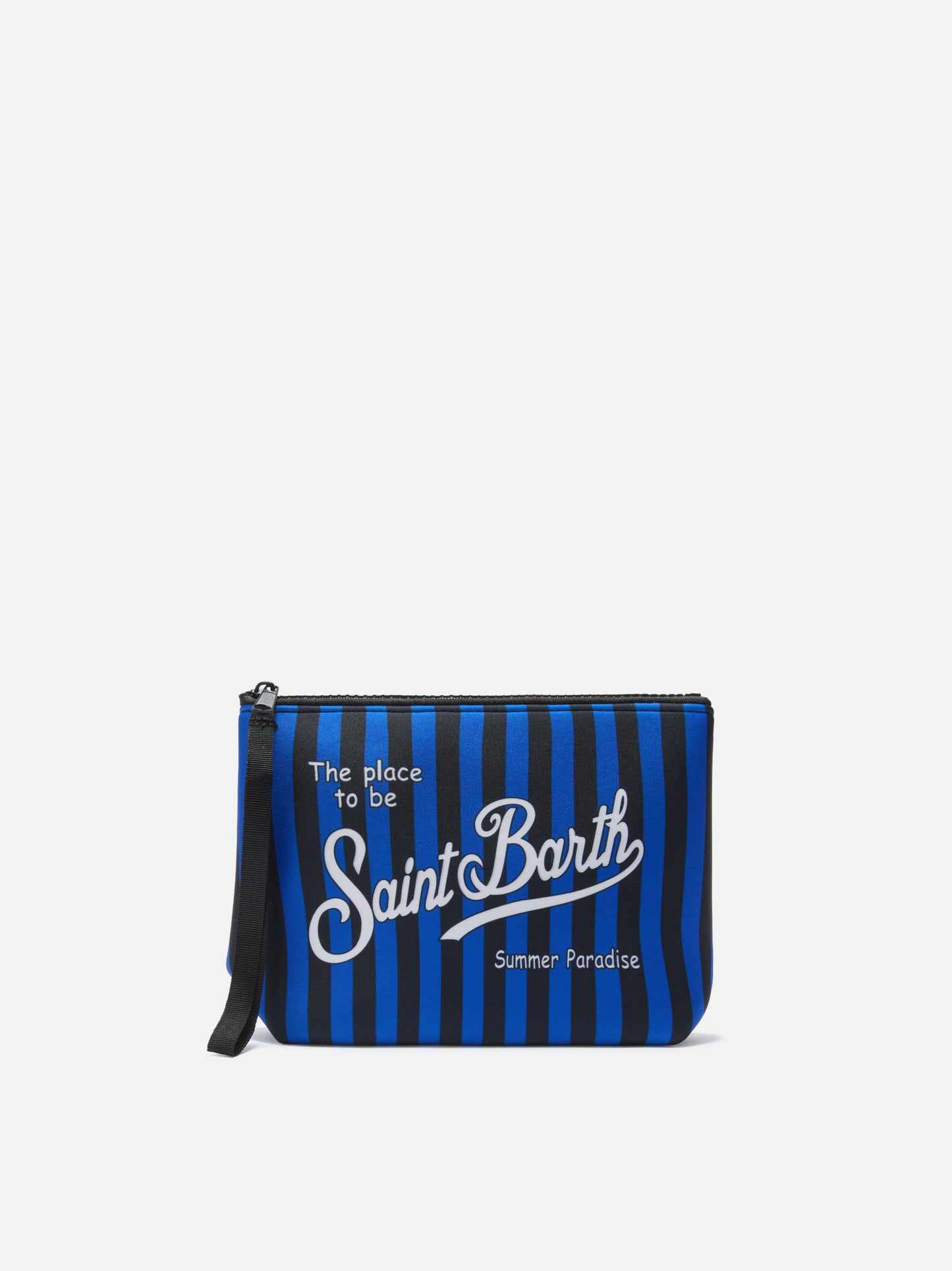 Pochette Aline in scuba nera e azzurra con stemma Inter | Special Edition