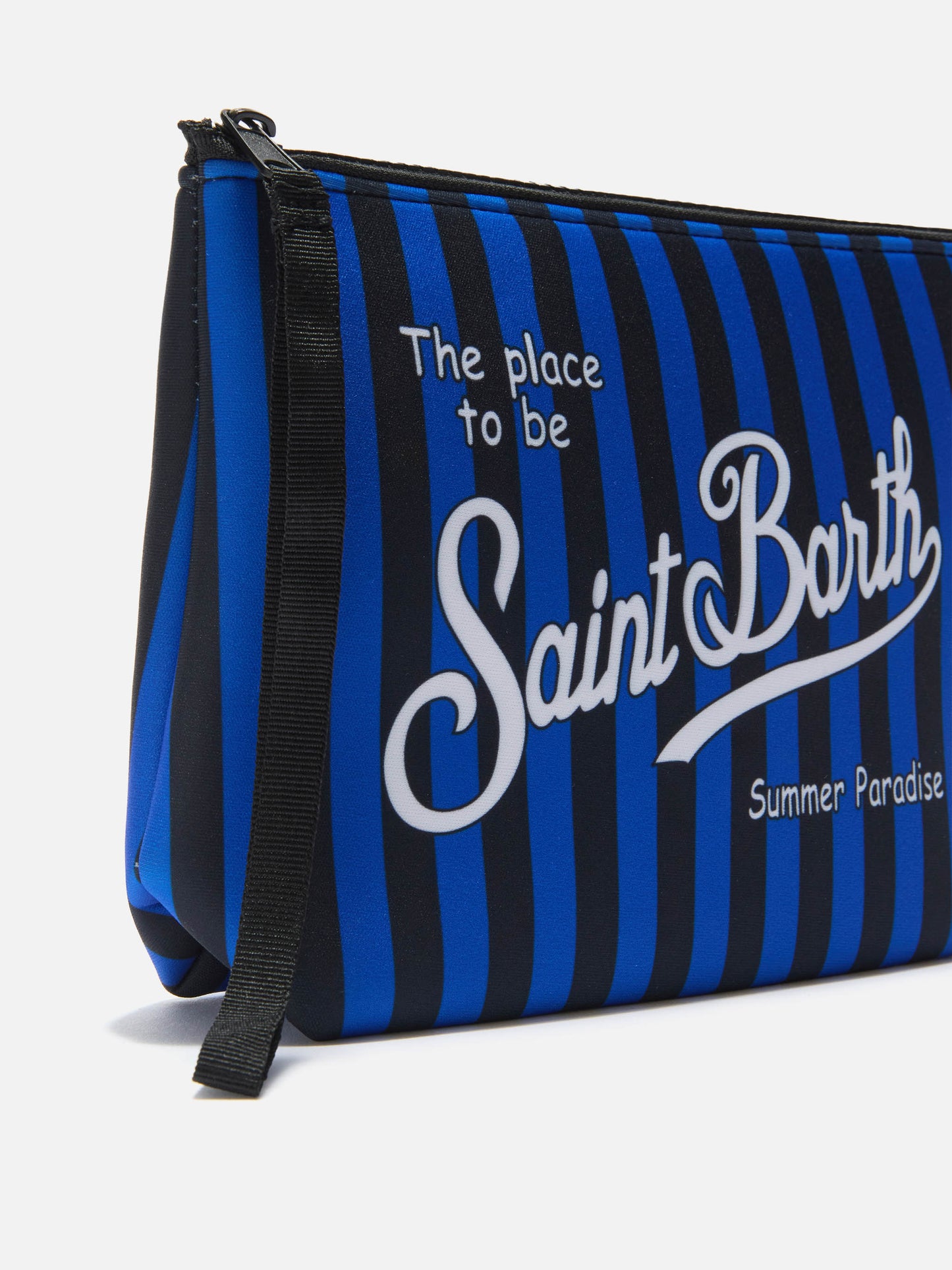 Pochette Aline in scuba nera e azzurra con stemma Inter | Special Edition