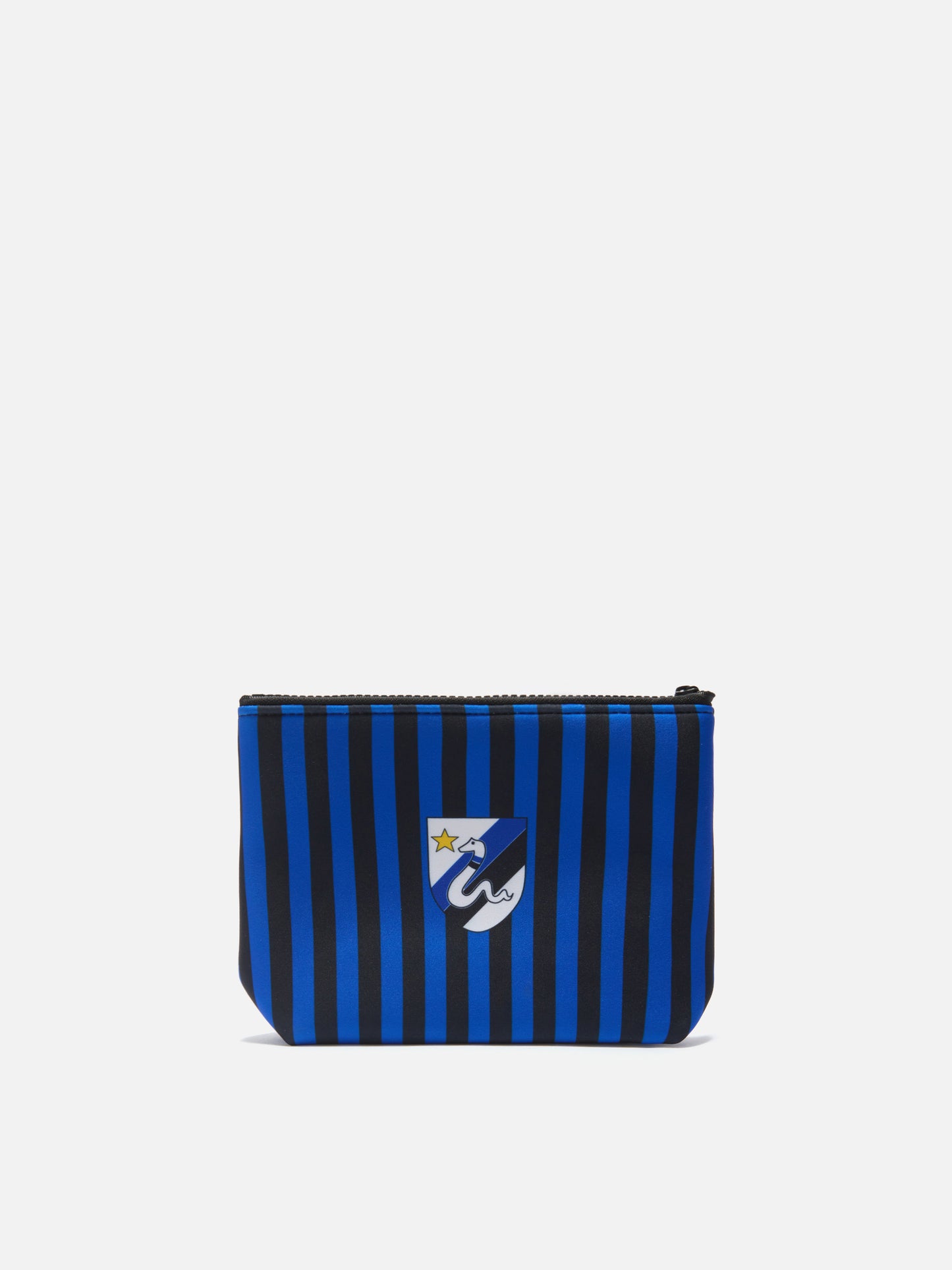 Pochette Aline in scuba nera e azzurra con stemma Inter | Special Edition