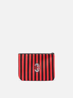 Bañador de scuba Aline negro pouch con estampado de rayas AC Milan | AC MILAN SPECIAL EDITION 