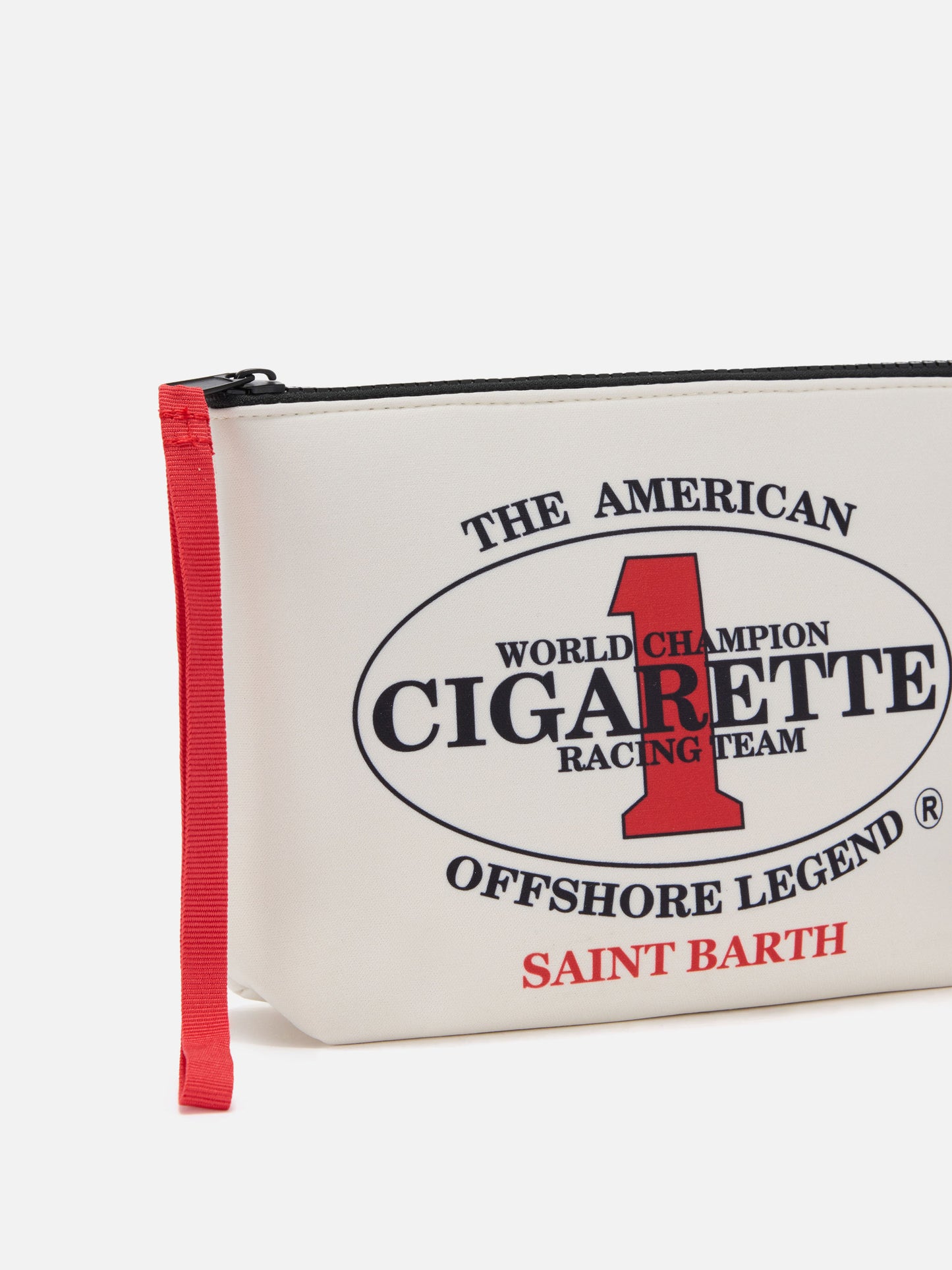 Aline white scuba pouch with Cigarette Racing Team embroidery | Special Edition