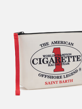 Aline white scuba pouch with Cigarette Racing Team embroidery | Special Edition
