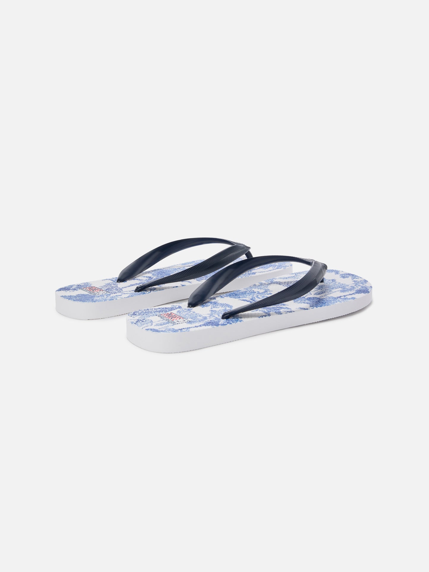 Tongs slip-on en caoutchouc Alma avec imprimé Toile de Jouy 