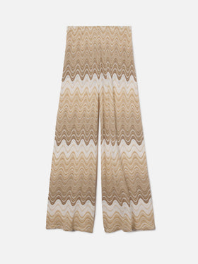 Pantalon long Beige Amalia dégradé raschel 
