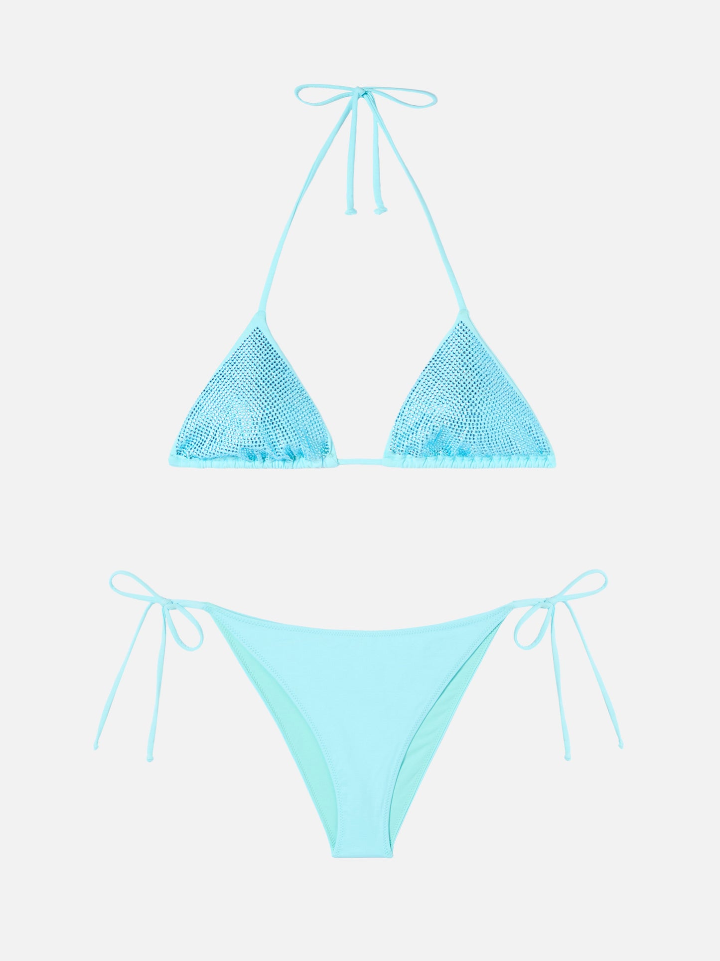 Annabelle Virgo Triangel-Bikini in Wassergrün mit Strasssteinen