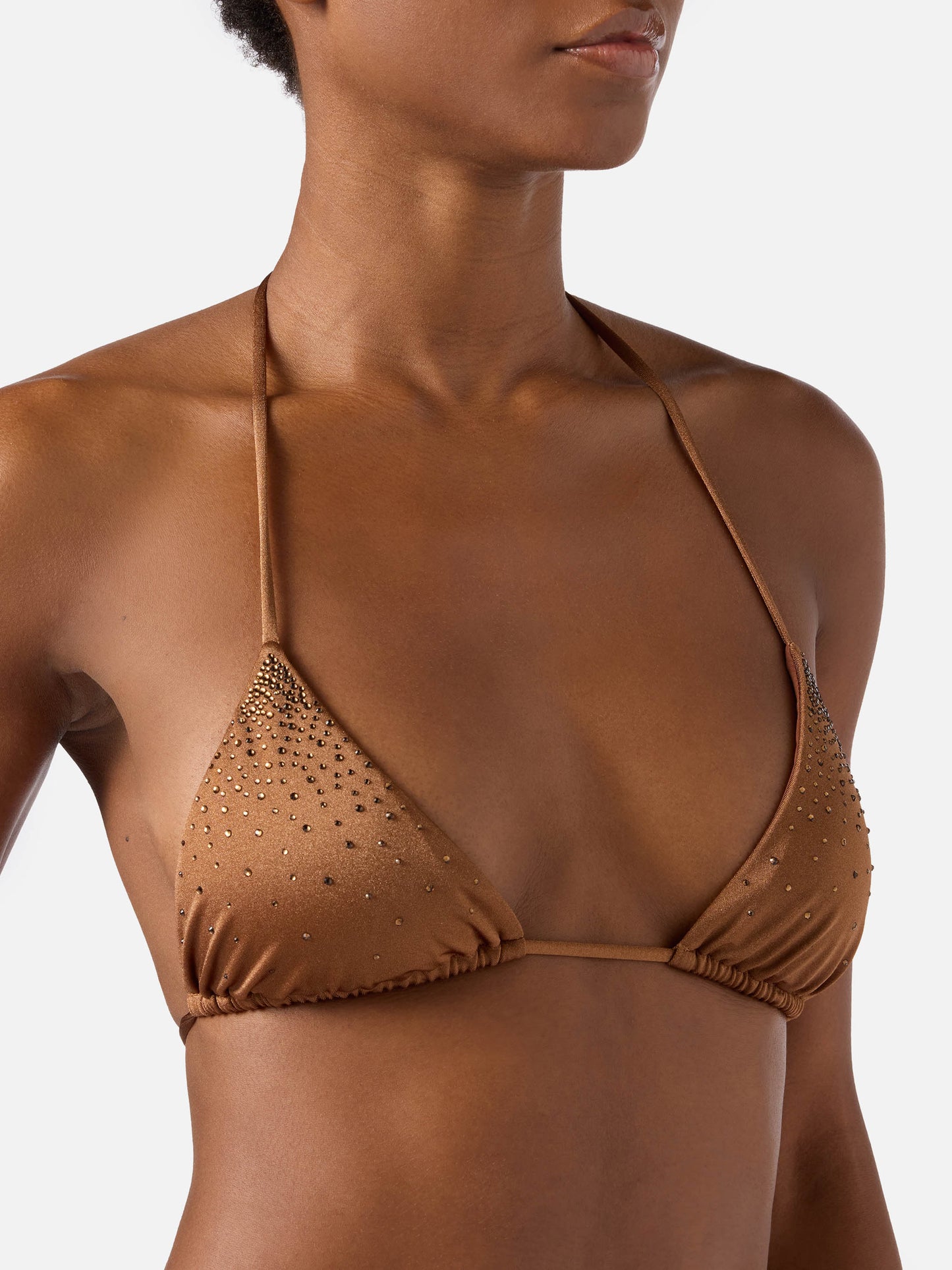 Bikini marron Annabelle Marielle avec strass 