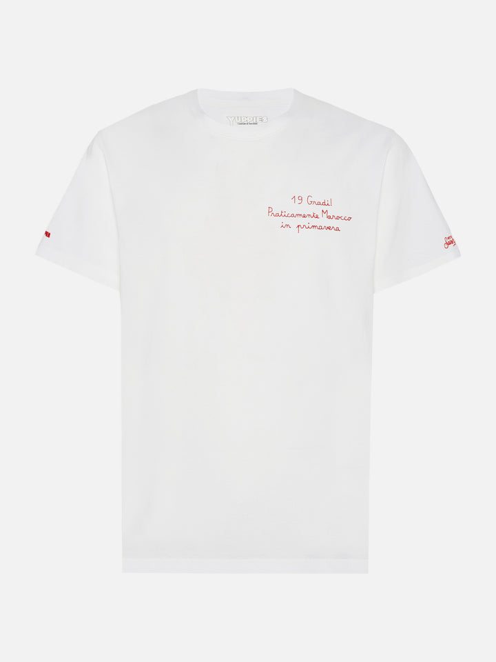 Winter cotton t-shirt Arnott with Praticamente Marocco... embroidery | YUPPIES SPECIAL EDITION