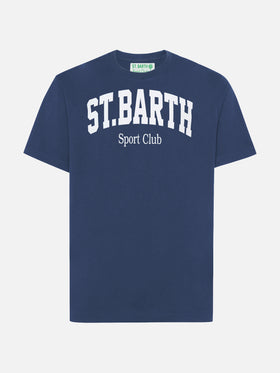Arnott Baumwoll-T-Shirt in Blau mit St. Barth Sport Club-Aufdruck