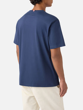 Arnott Baumwoll-T-Shirt in Blau mit Snoopy-Stickerei „Mein Leben ist kompliziert“ | PEANUTS SONDEREDITION