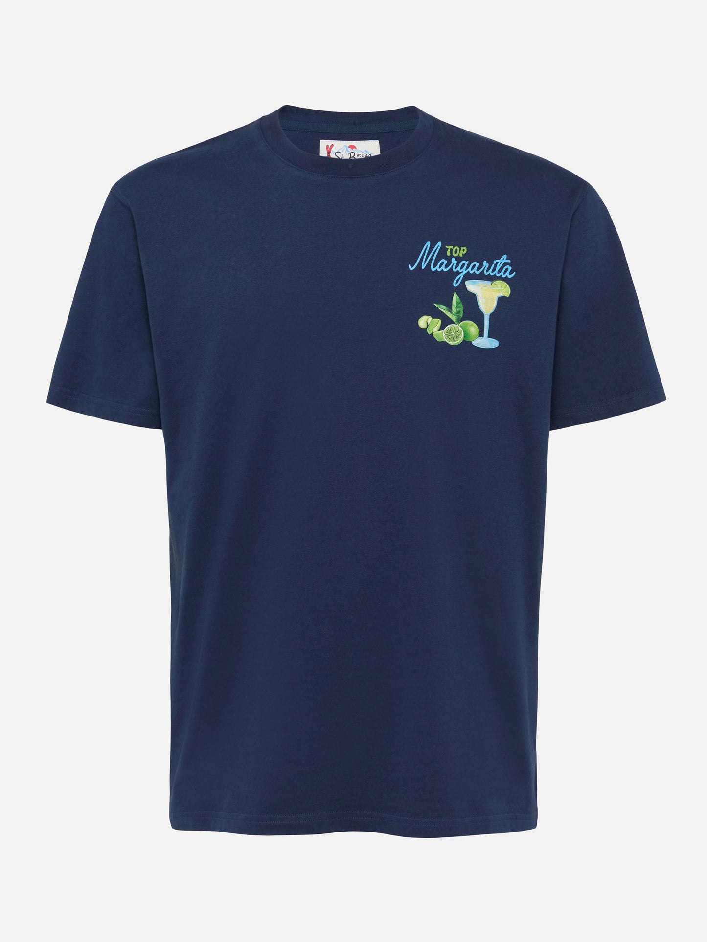 Winter cotton t-shirt Arnott with Margarita print - MC2 Saint Barth