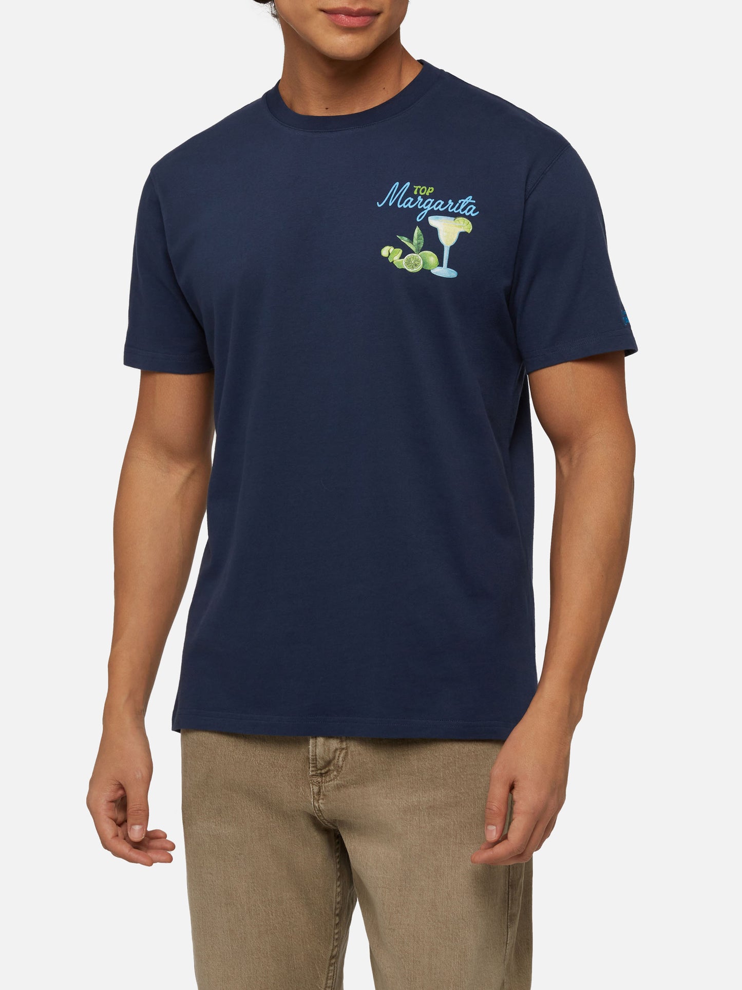 Winter cotton t-shirt Arnott with Margarita print - MC2 Saint Barth