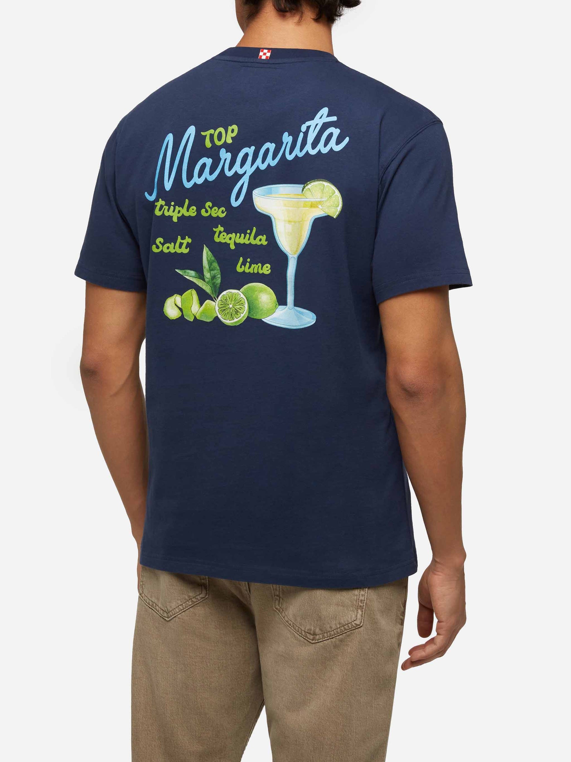 Winter cotton t-shirt Arnott with Margarita print - MC2 Saint Barth