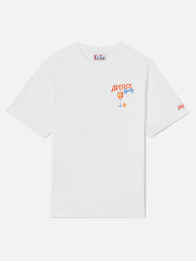 Off-white T-Shirt aus Arnott Baumwolle mit Aperol Spritz-Print | Special edition 