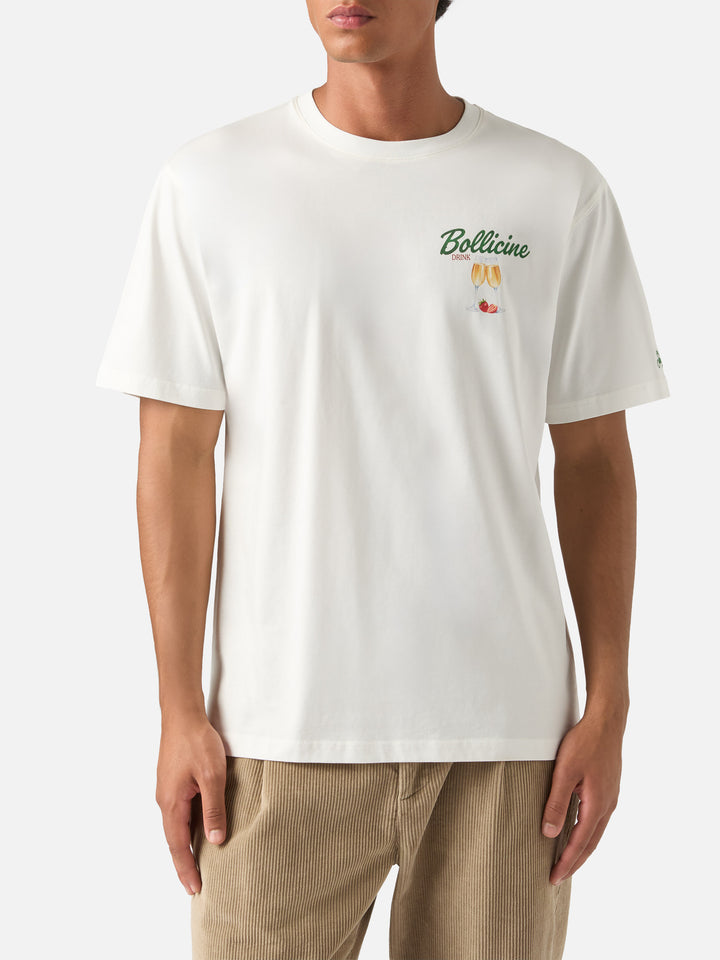 T-shirt en coton Off white Arnott avec imprimé Bollicine 