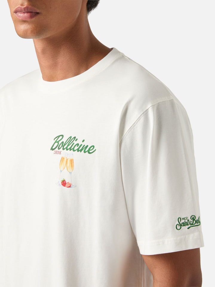 T-shirt en coton Off white Arnott avec imprimé Bollicine 