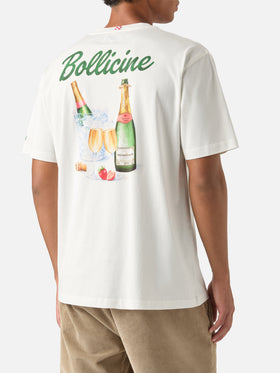 Camiseta de algodón Off white Arnott con estampado Bollicine 