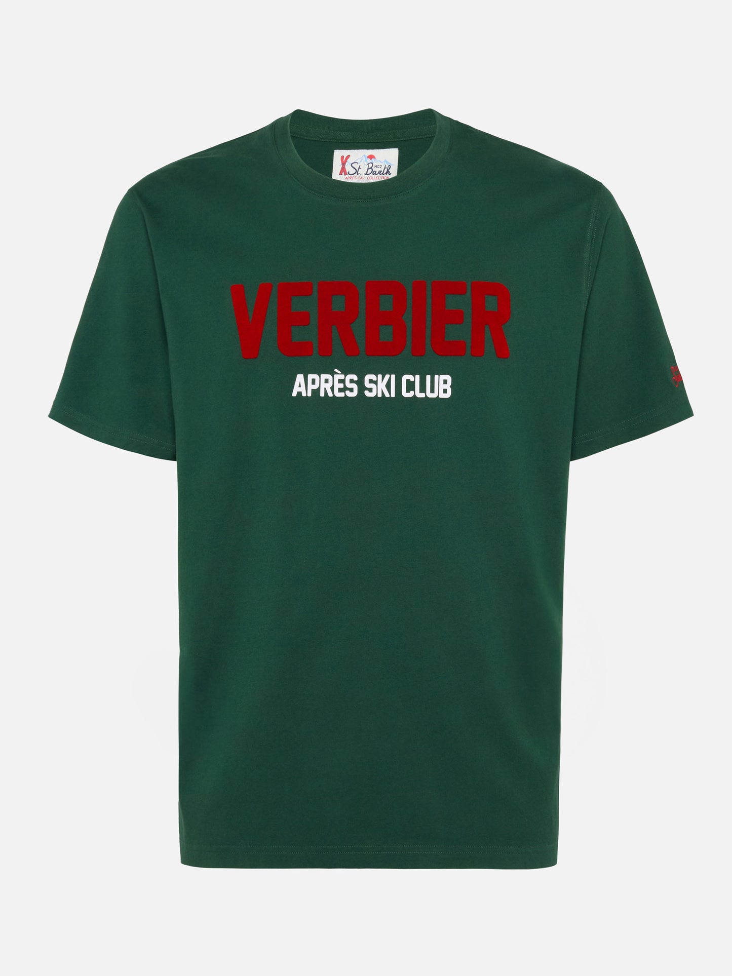Winter cotton t-shirt Arnott with Verbier Aprés Ski print - MC2 Saint Barth
