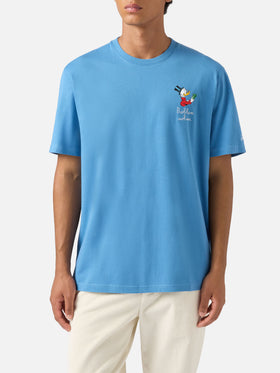 Arnott cotton T-shirt in air force blue with Scrooge McDuck Problem Solver embroidery | DISNEY SPECIAL EDITION