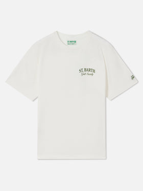 Arnott T-Shirt in Weiß mit St. Barth Golf Society-Print 