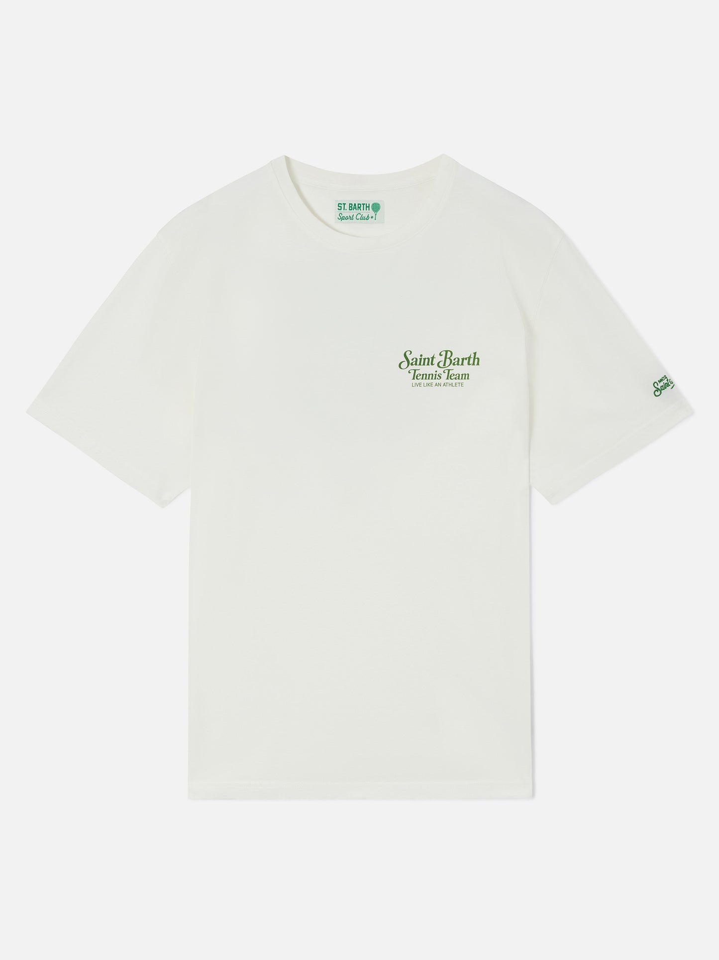 T-shirt Arnott blanc avec imprimé Saint Barth Tennis Team 