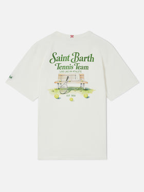 T-shirt Arnott blanc avec imprimé Saint Barth Tennis Team 