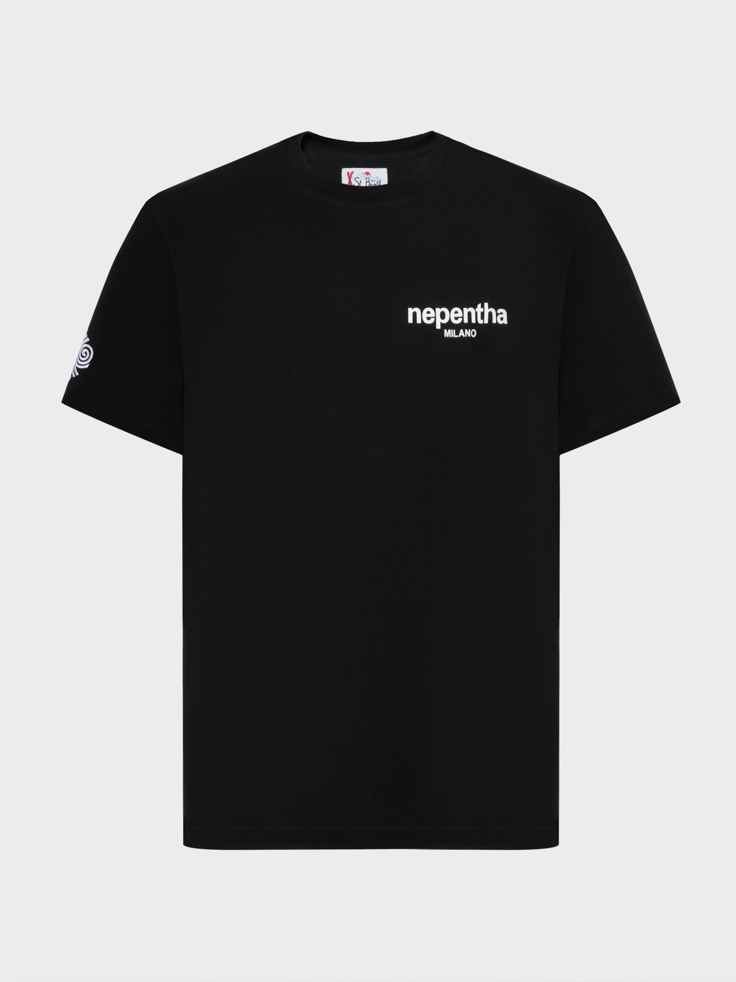 Arnott cotton T-shirt in black with Nephenta print | NEPHENTA SPECIAL EDITION