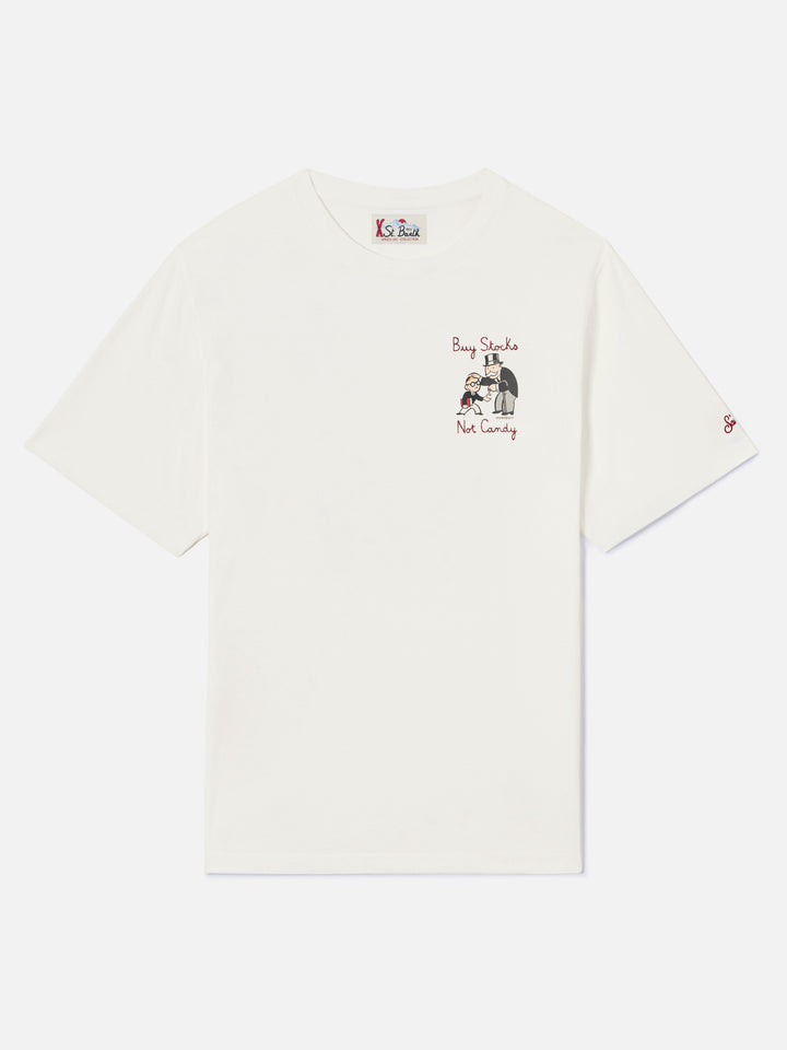 T-shirt en coton Off white Arnott avec broderie Buy Stocks Not Toys | Special edition 