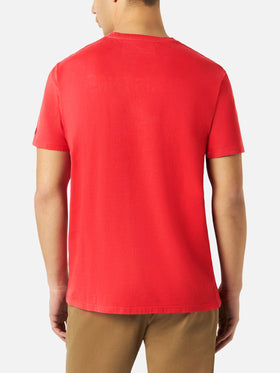 T-shirt da uomo in cotone pesante con stampa Snoopy | Edizione speciale Peanuts™