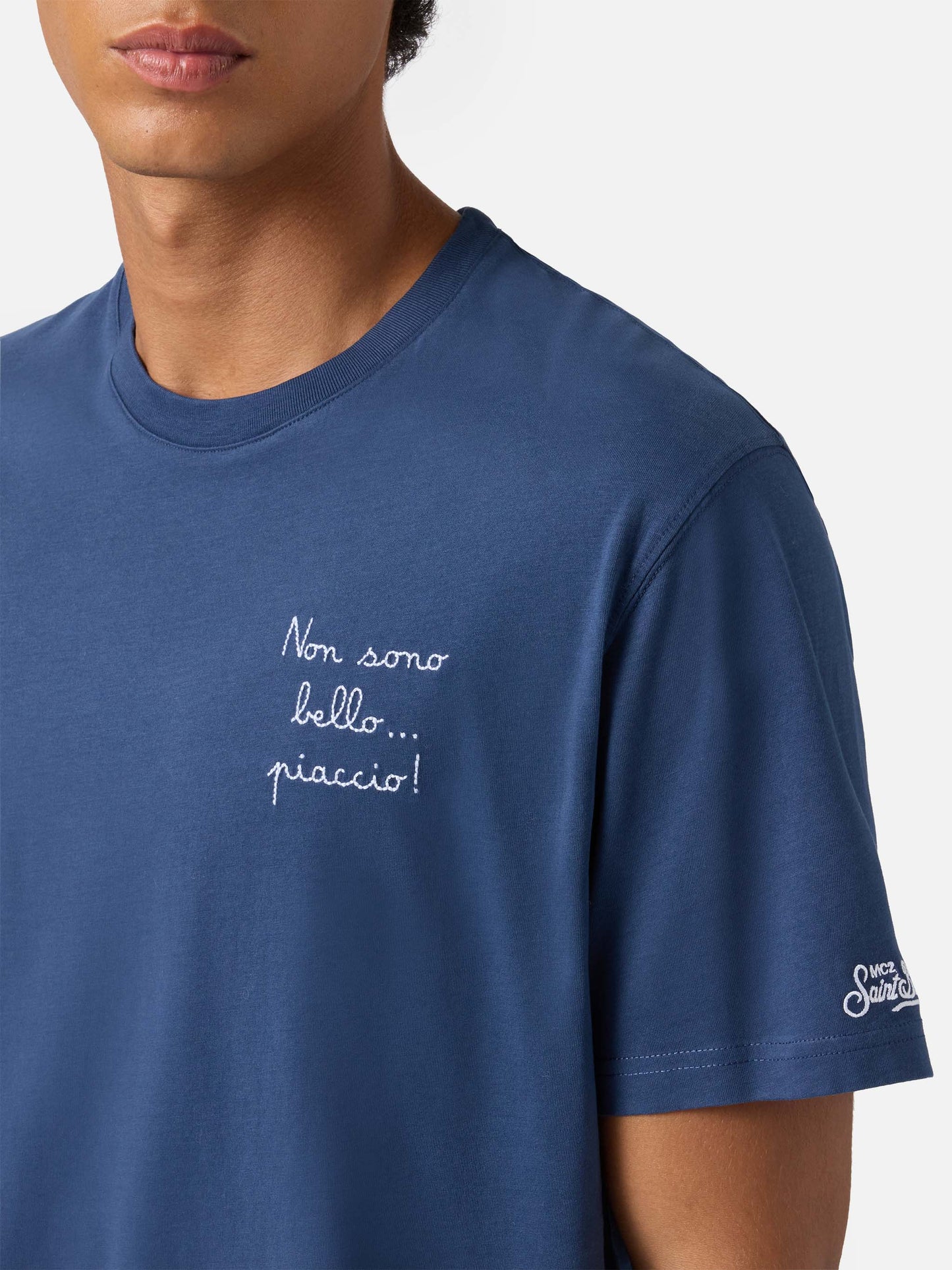 Winter cotton t-shirt Arnott Warm with Non sono bello … piaccio! embroidery | VACANZE DI NATALE SPECIAL EDITION