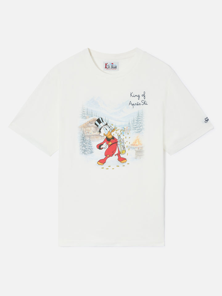 Arnott T-shirt chaud blanc avec imprimé Scrooge McDuck King of Après Ski 