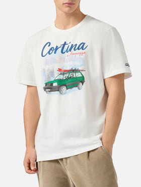 Arnott Warm t-shirt in organic warm-touch cotton with Panda Cortina print