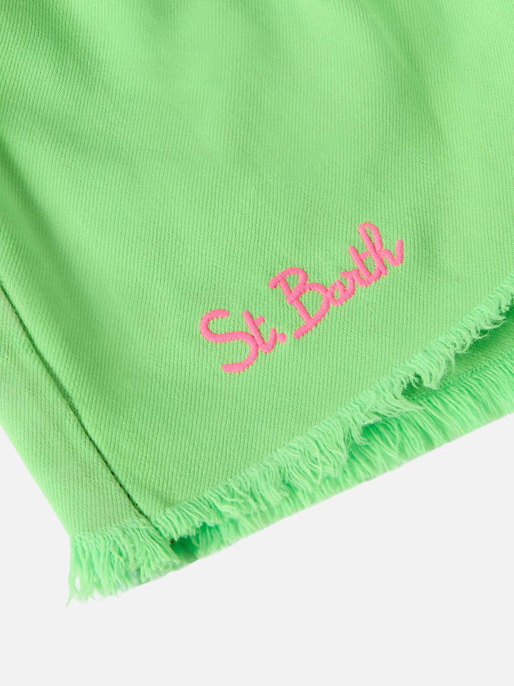 Upgecycelte Jeansshorts Arizona Jr mit Stickereien