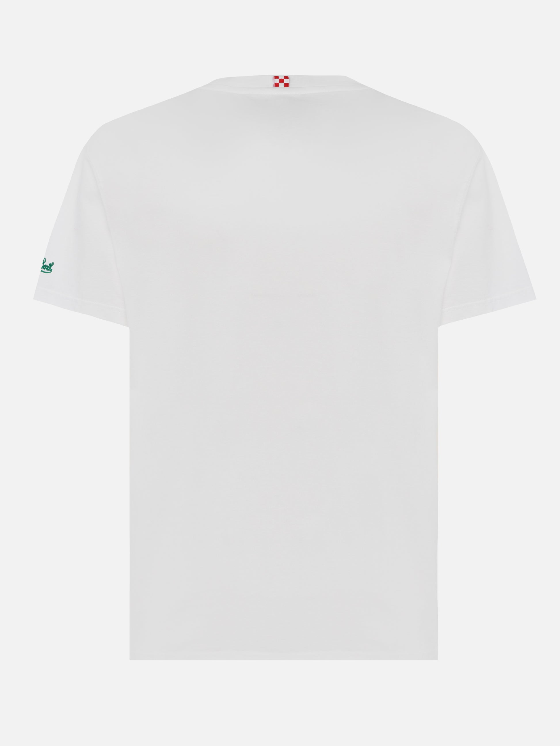 Cotton t-shirt Austin with embroidery and watch print - MC2 Saint Barth
