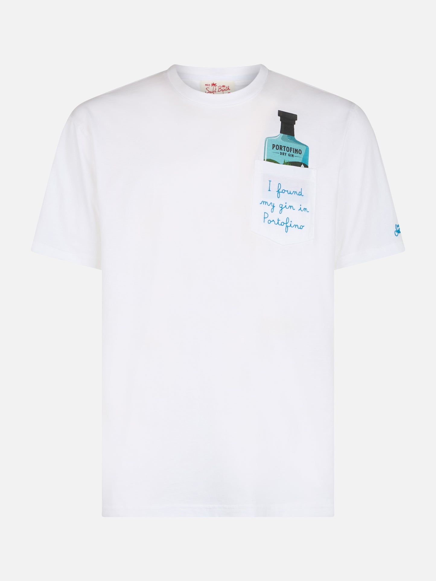 Baumwoll-T-Shirt Austin für Herren mit Stickerei und Portofino Gin-Aufdruck | PORTOFINO GIN SPECIAL EDITION