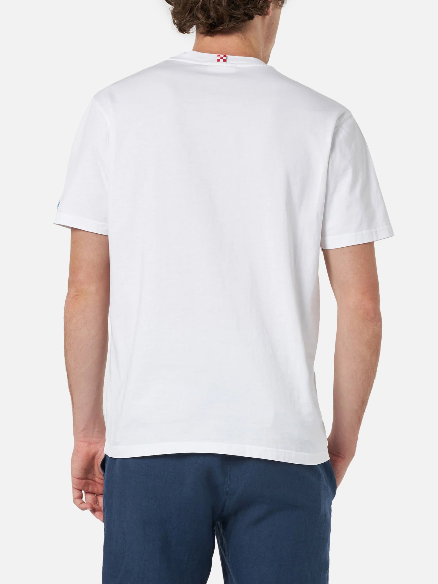 Man cotton t-shirt Austin with Portofino Gin embroidery | PORTOFINO DRY GIN SPECIAL EDITION