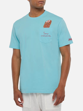 Man cotton t-shirt Austin with Sono croccante embroidery | ALGIDA SPECIAL EDITION