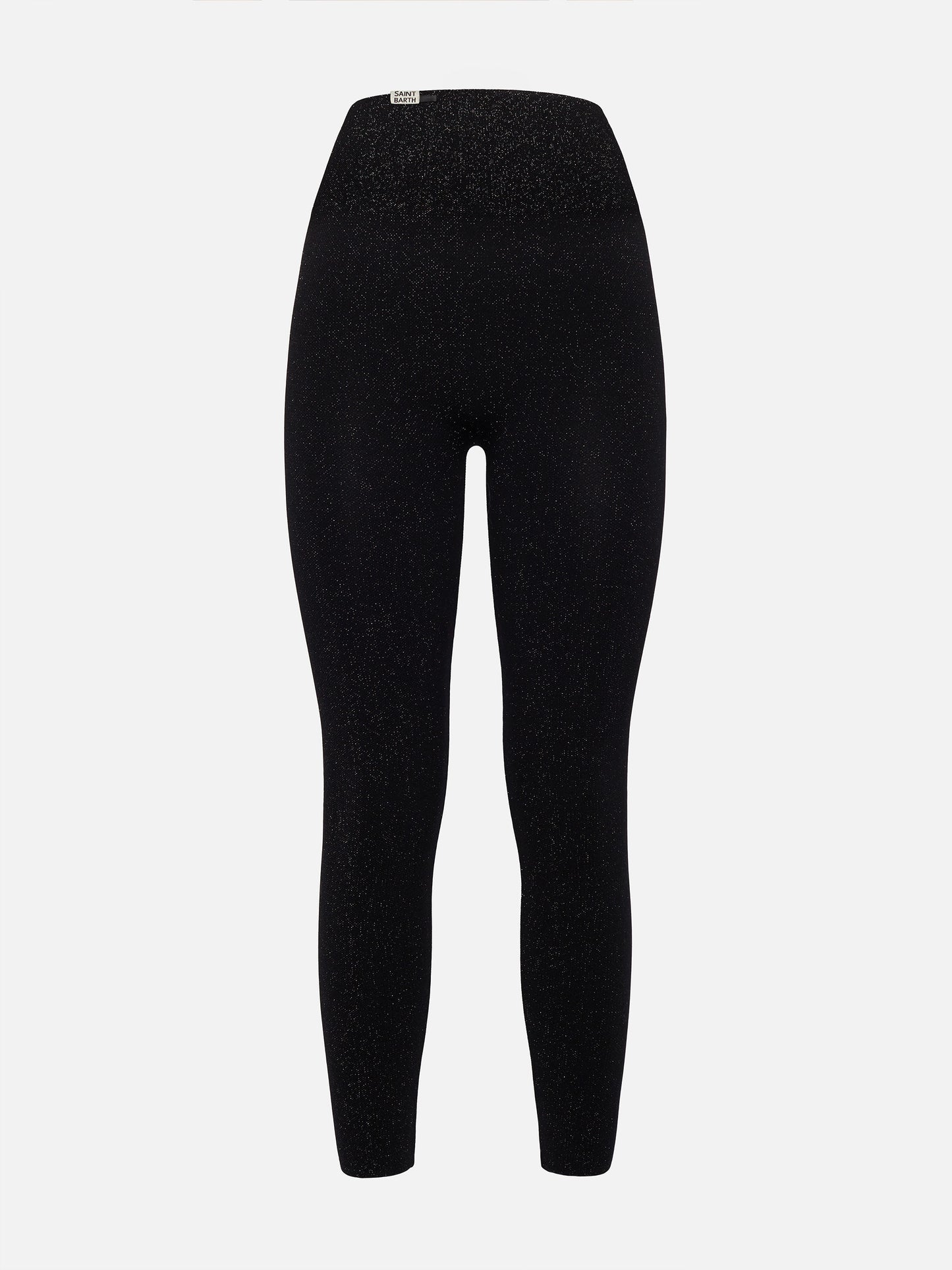 Schwarze Lurex-Leggings Avice