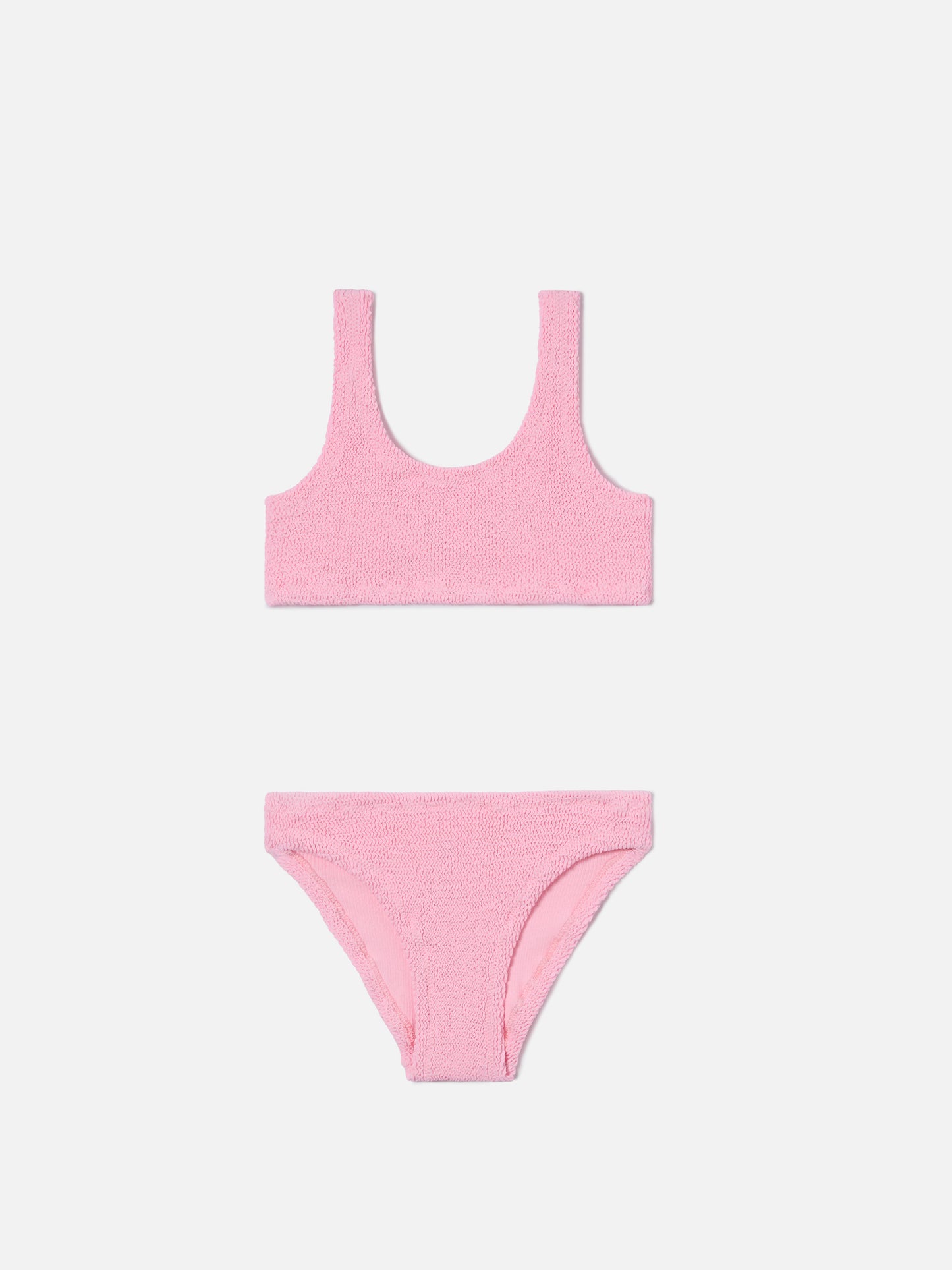 Bikini Baker in tessuto crinkle rosa chiaro