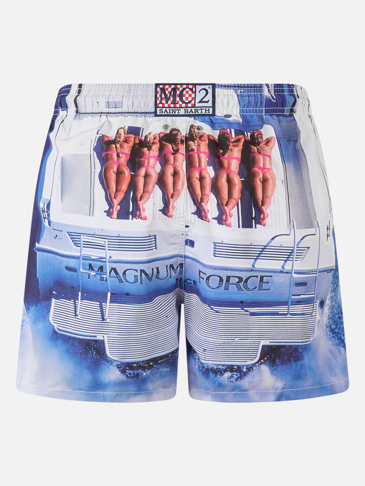 Man photographic print swim shorts | MAGNUM MARINE SPECIAL EDITION - MC2 Saint Barth