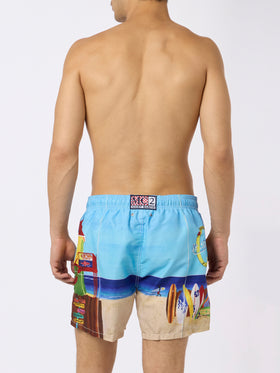 Saint Barth Lorient photographic print swim shorts - MC2 Saint Barth