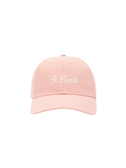 Baseball pink cotton linen cap - MC2 Saint Barth