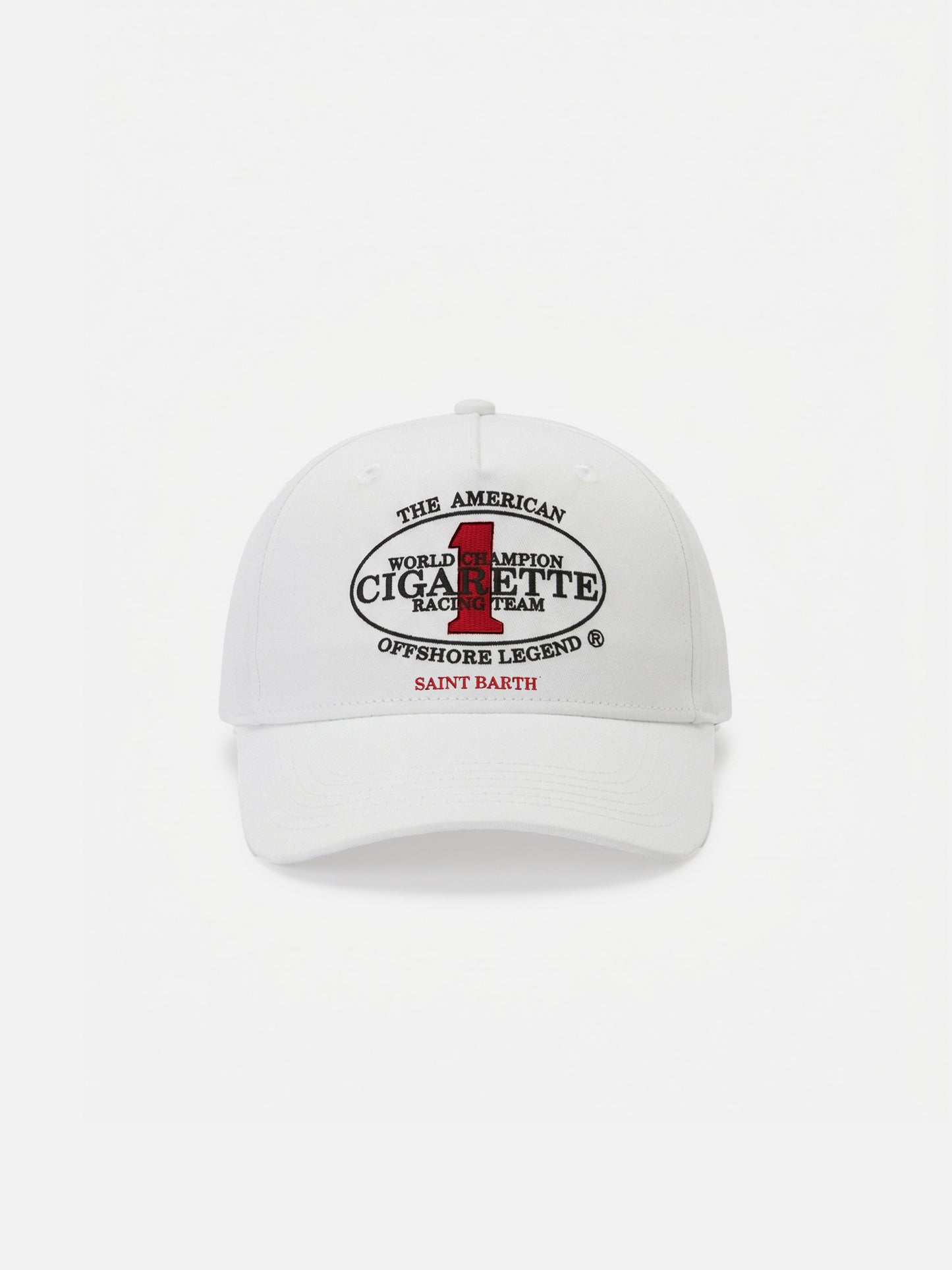 Cappellino Baseball con visiera in bianco con ricamo Cigarette | CIGARETTE SPECIAL EDITION